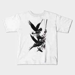 Leonard Cohen - Bird On A Wire - Kids T-Shirt